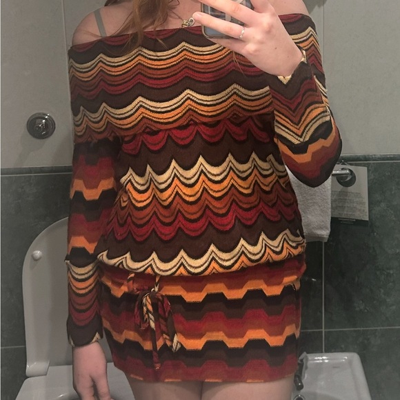 Miss Sixty Dresses & Skirts - Vintage Wool Miss Sixty Geometric Dress